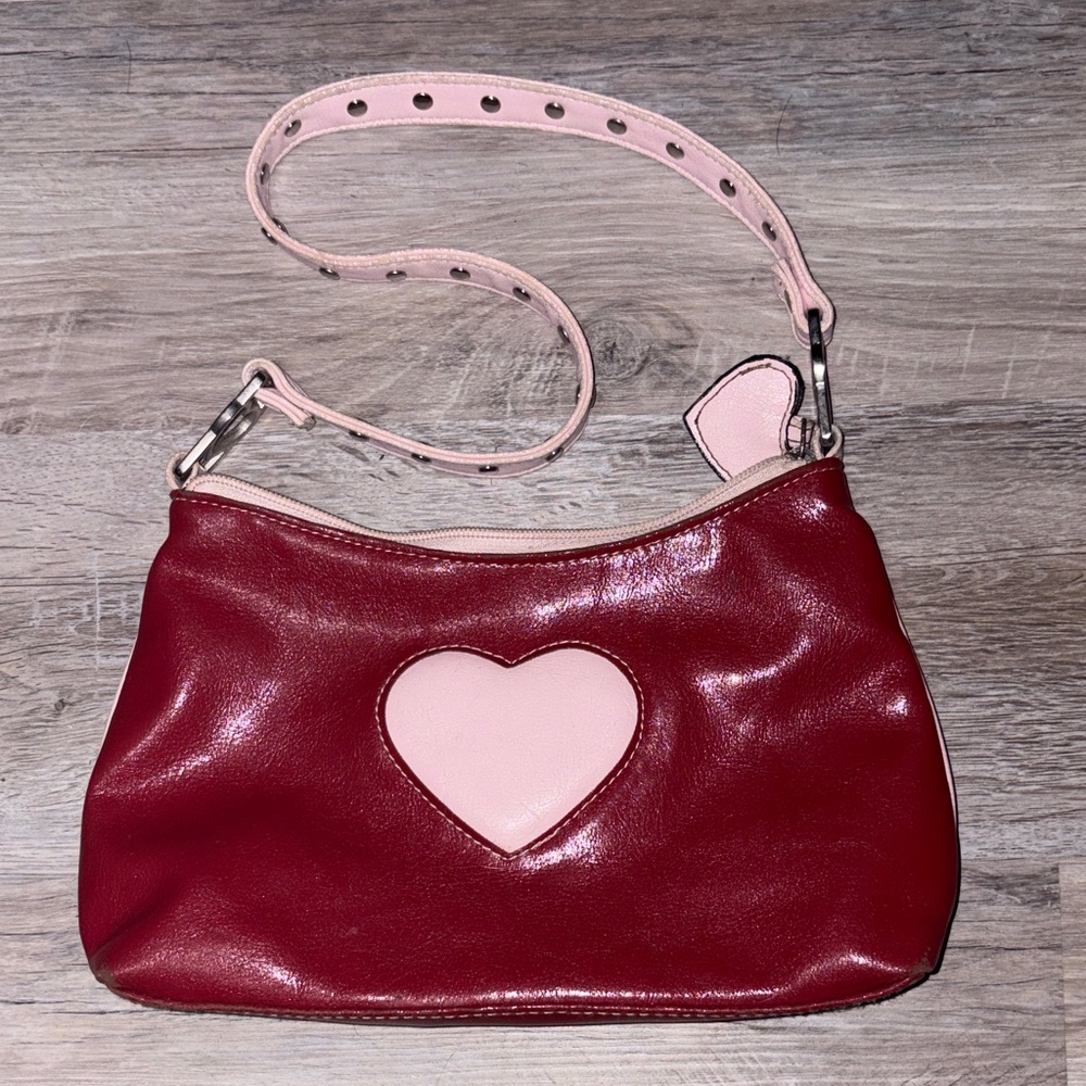 Red and Pink Heart Women's Bag